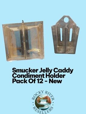 Smuckers Jelly Plastic Condiment Caddy | Pack Of 12 | Gray | Acrylic Plastic